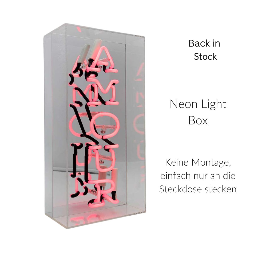 NEON LICHT BOX AMOUR