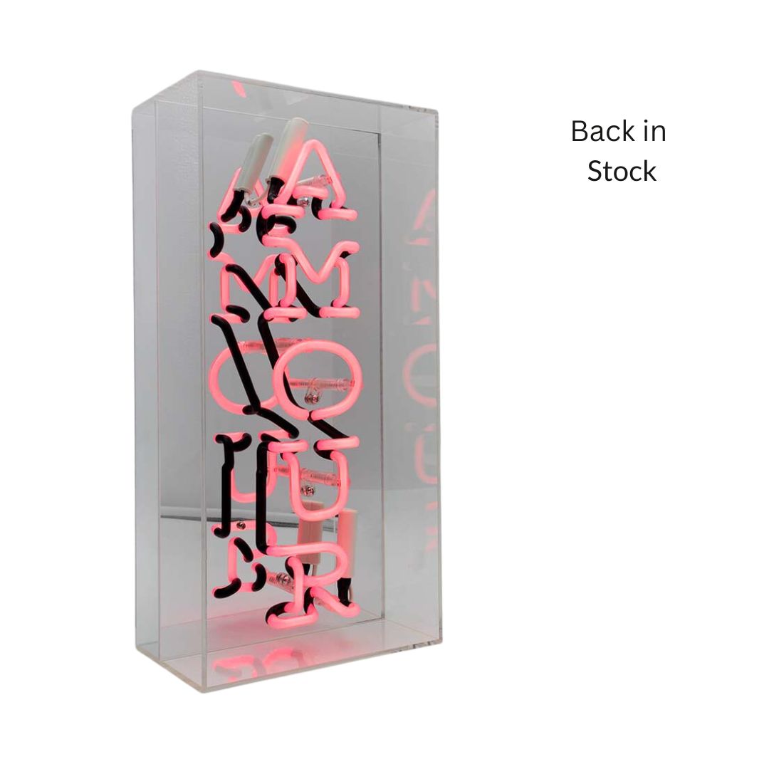 NEON LICHT BOX AMOUR