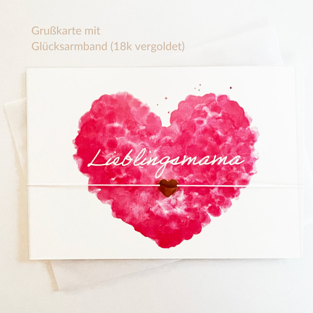 ARMBAND mit GRUSSKARTE I LIEBLINGSMAMA