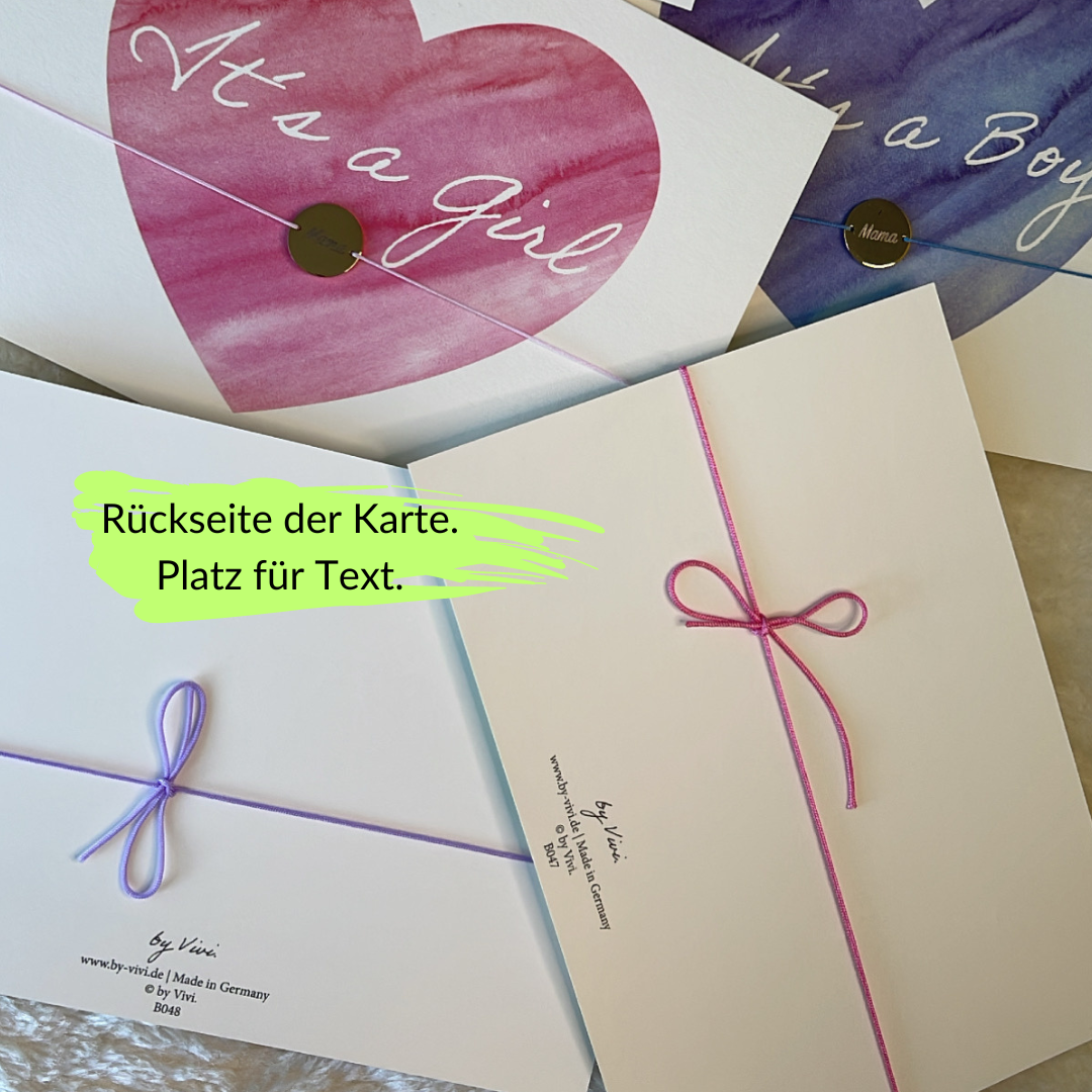 ARMBAND MIT GRUSSKARTE I BIRTHDAY