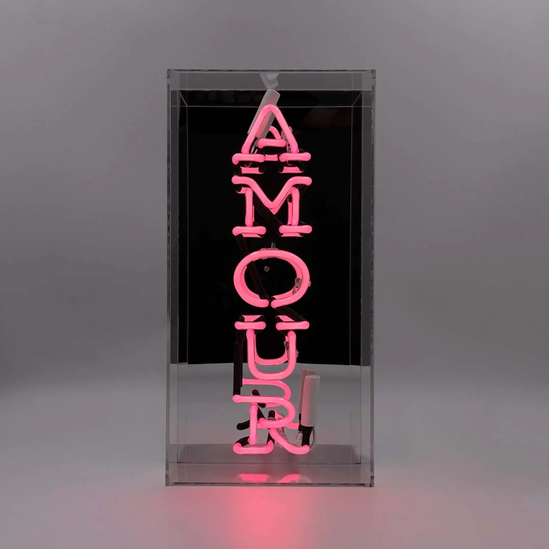 NEON LICHT BOX AMOUR