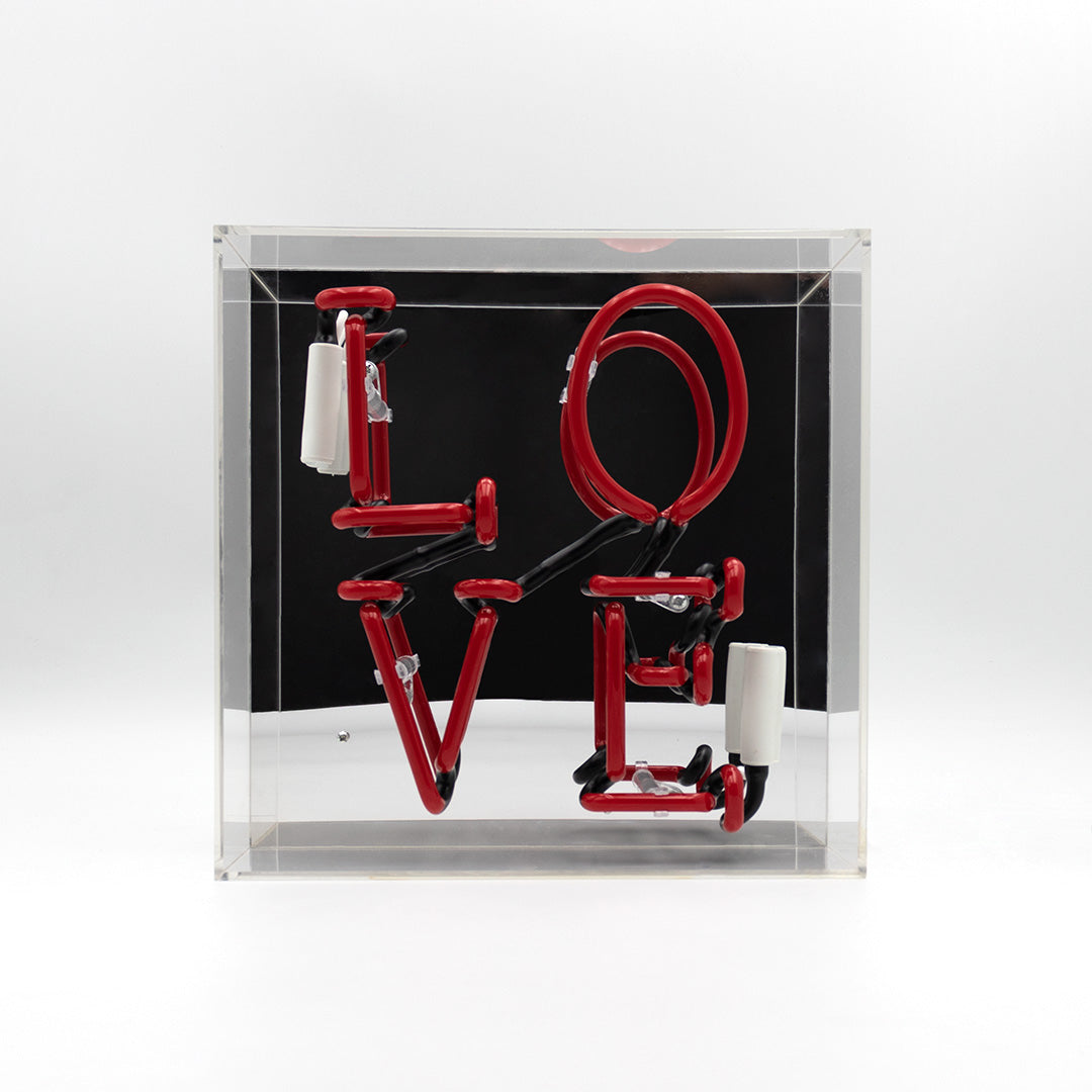 NEON LICHT BOX LOVE ROT