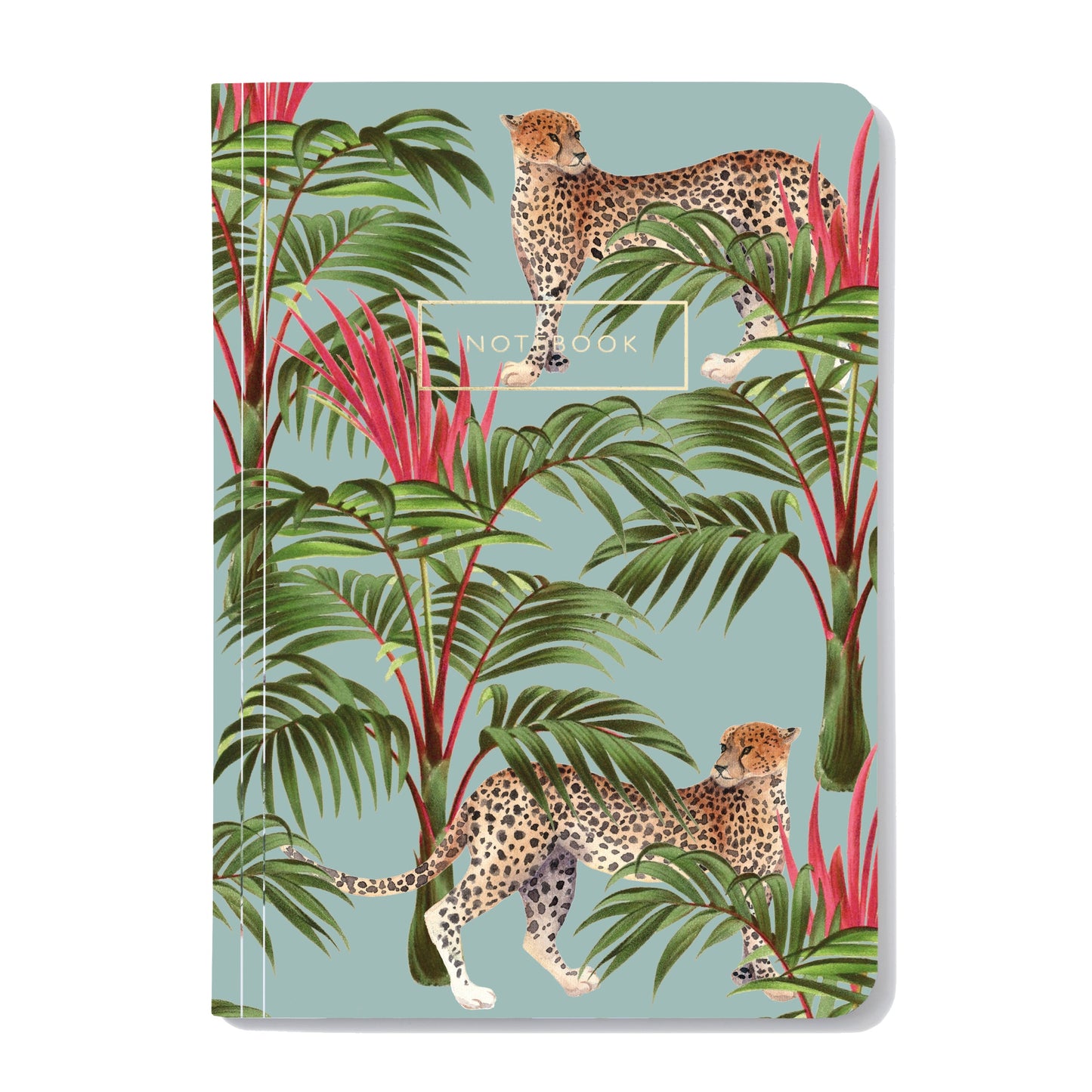 NOTIZBUCH A5 I LEOPARD I LINIERT