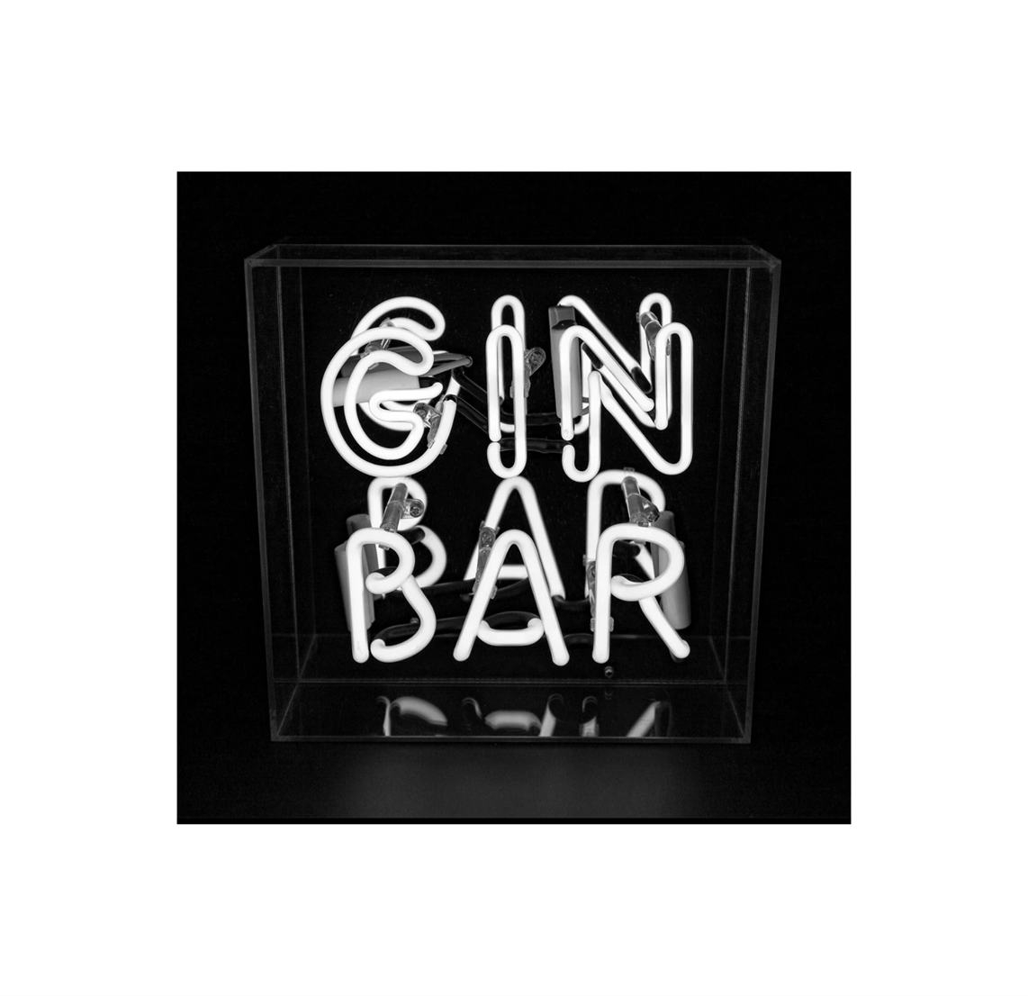 NEON LIGHT BOX GIN BAR