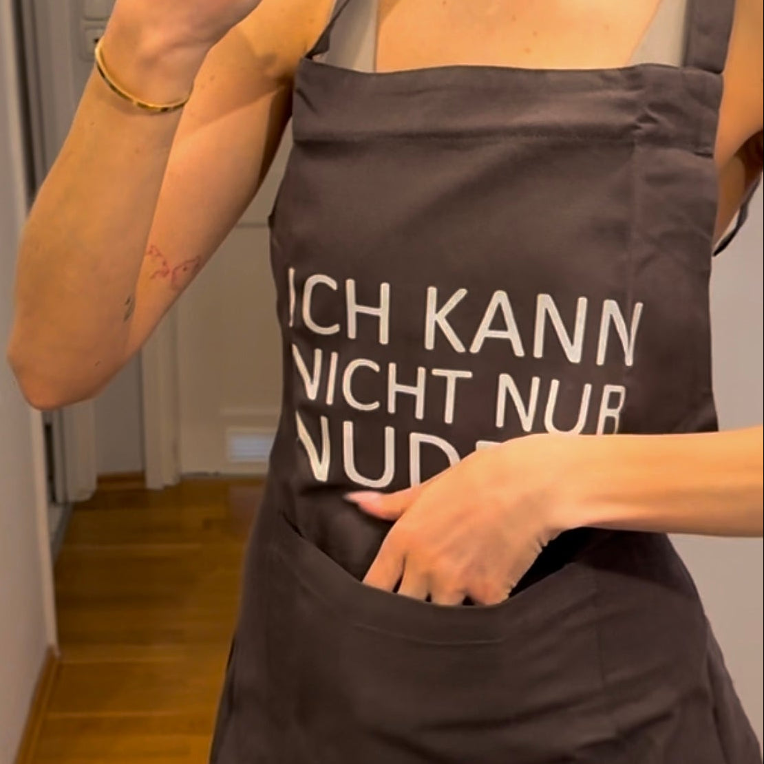 KÜCHENSCHÜRZE GRAU