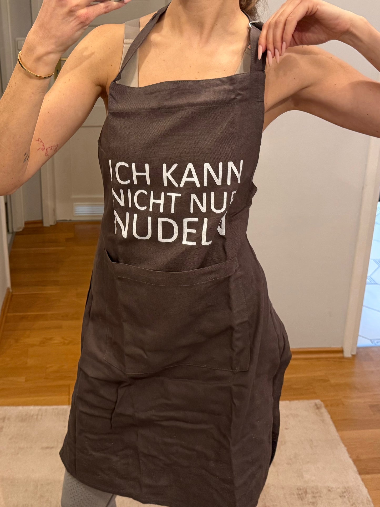 KÜCHENSCHÜRZE GRAU