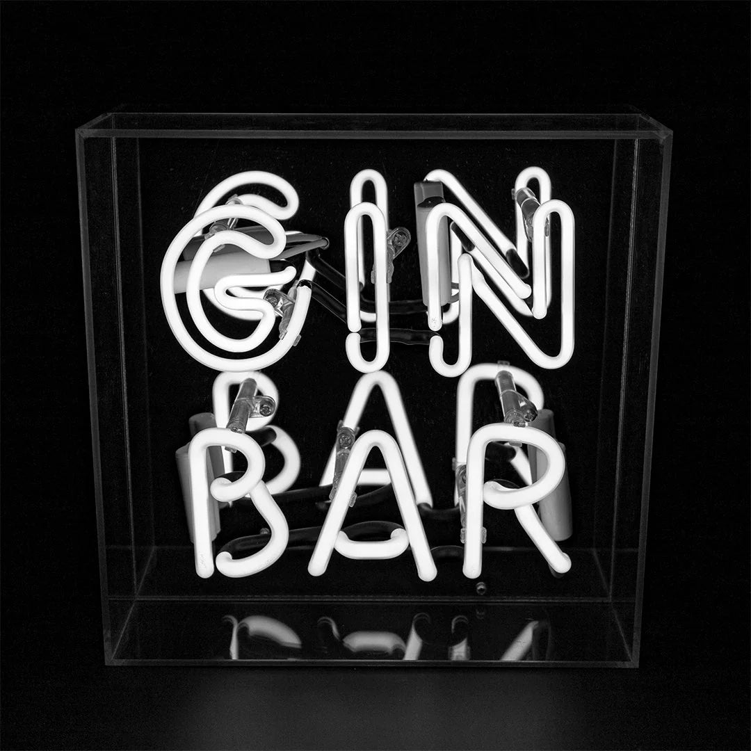 NEON LIGHT BOX GIN BAR