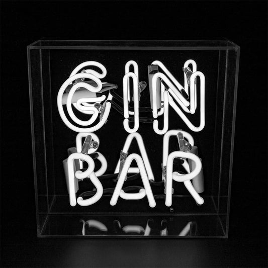 NEON LIGHT BOX GIN BAR