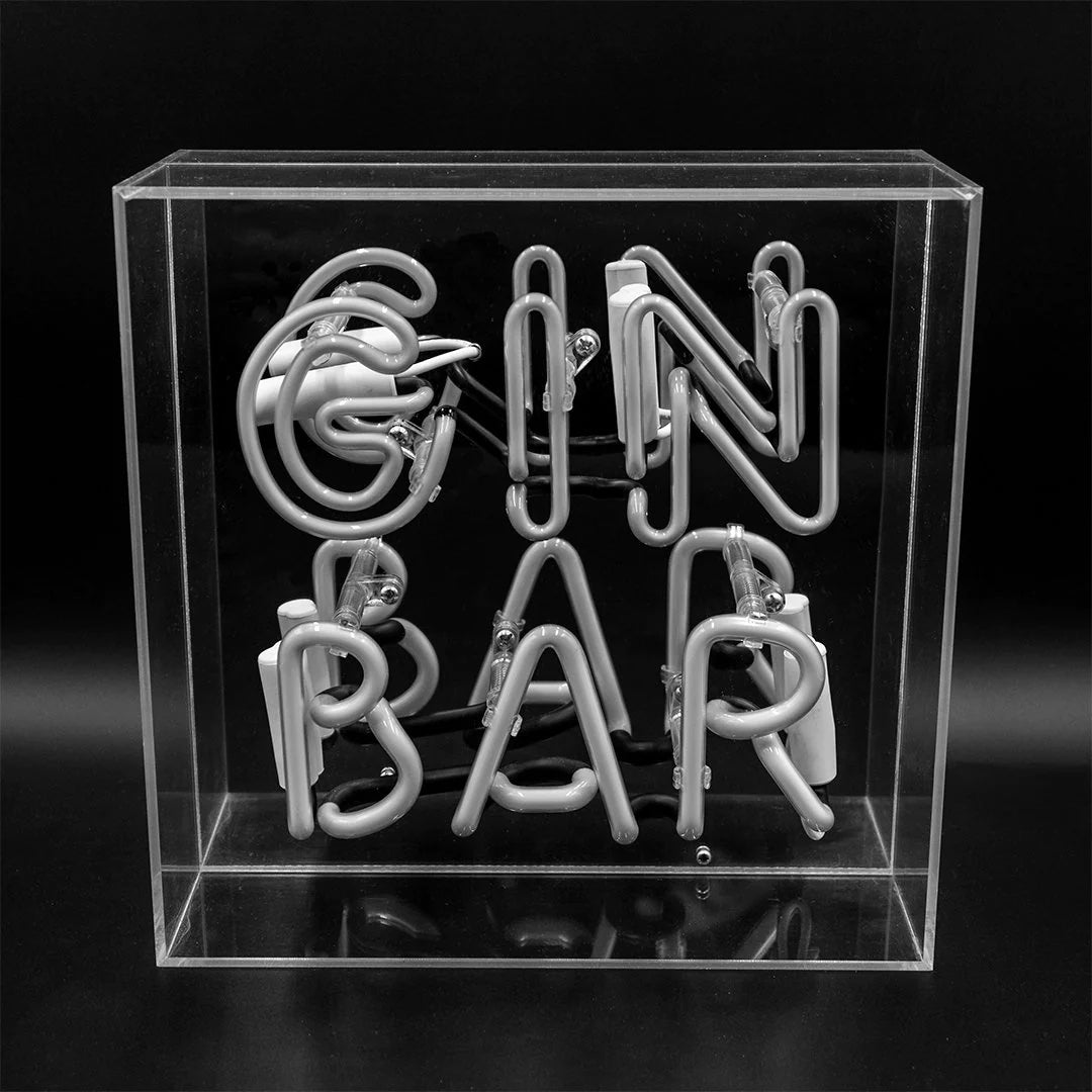 NEON LIGHT BOX GIN BAR