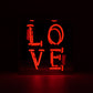 NEON LICHT BOX LOVE ROT