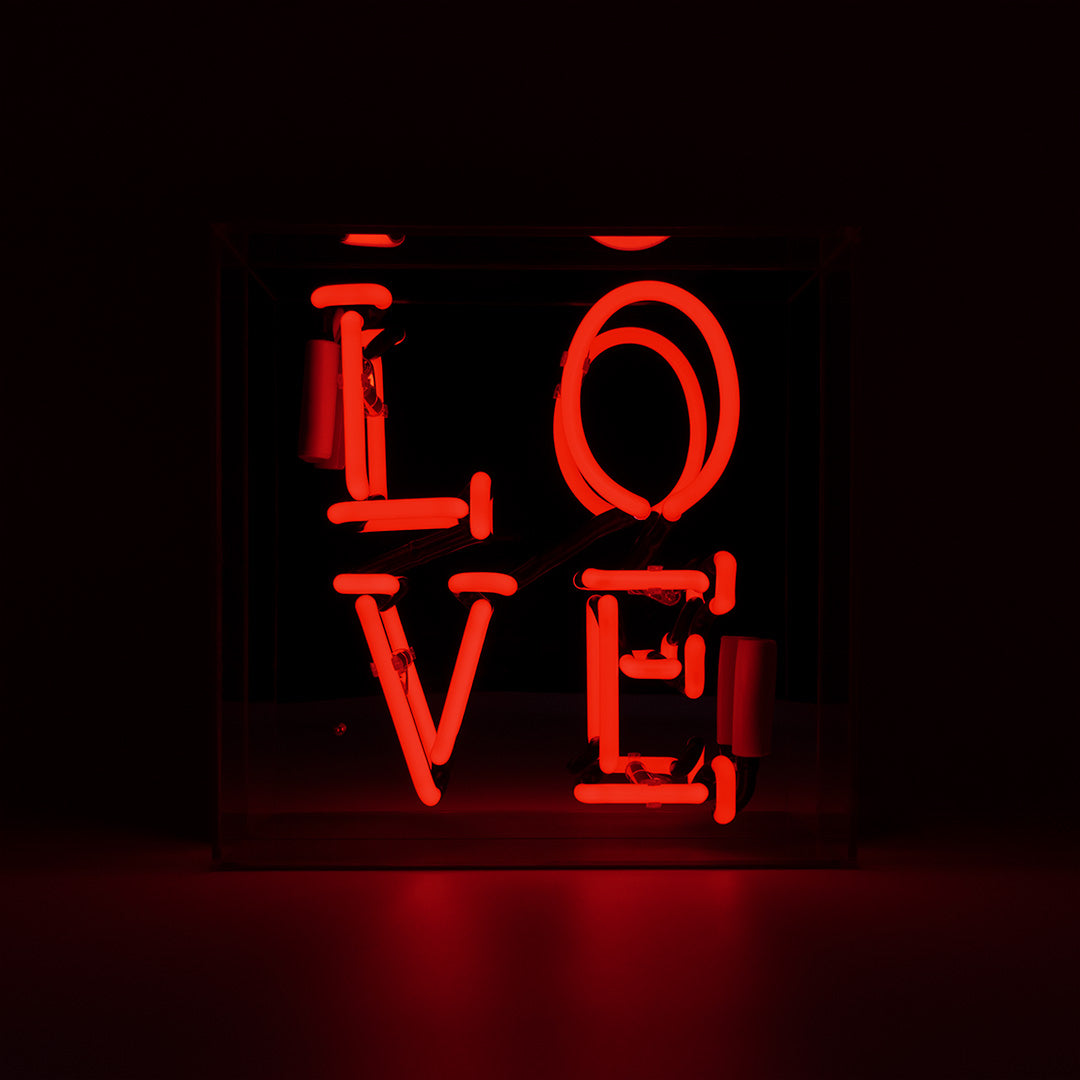 NEON LIGHT BOX LOVE ROT