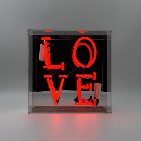 NEON LIGHT BOX LOVE ROT