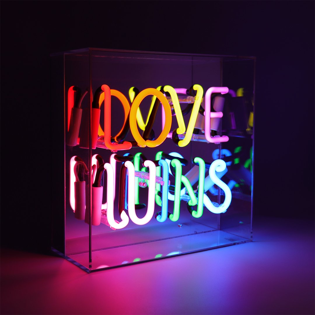 NEON LIGHT BOX LOVE WINS