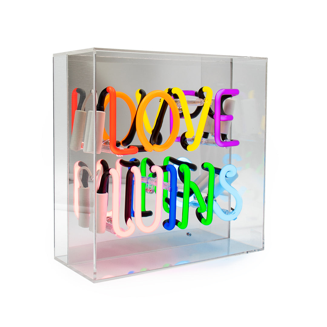 NEON LIGHT BOX LOVE WINS