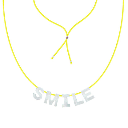 HALSKETTE PERLMUTT SMILE