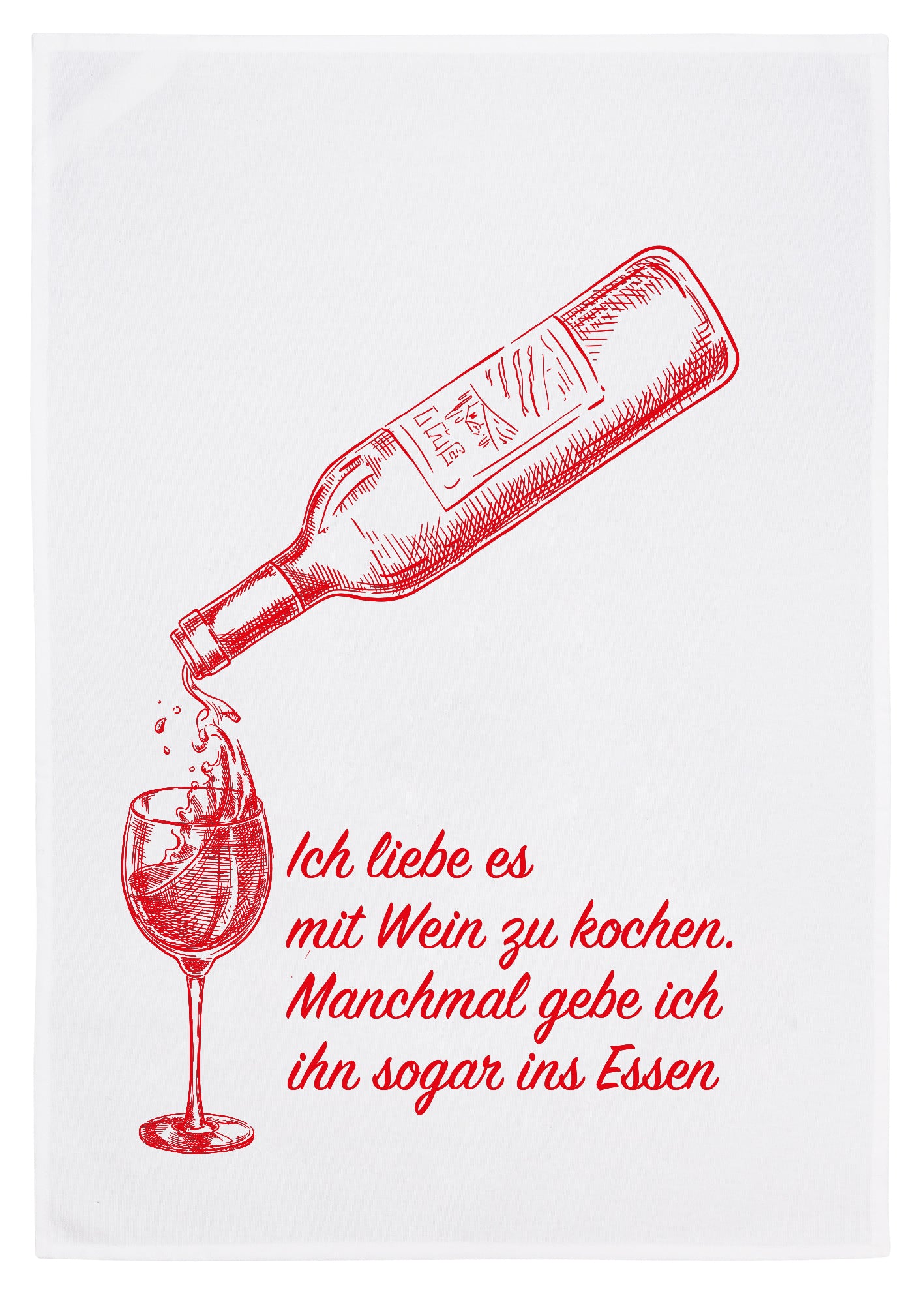 GESCHIRRTUCH WEIN ROT