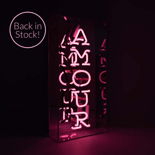 NEON LICHT BOX AMOUR