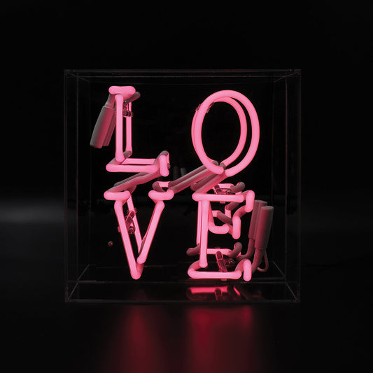 NEON LIGHT BOX LOVE ROSA